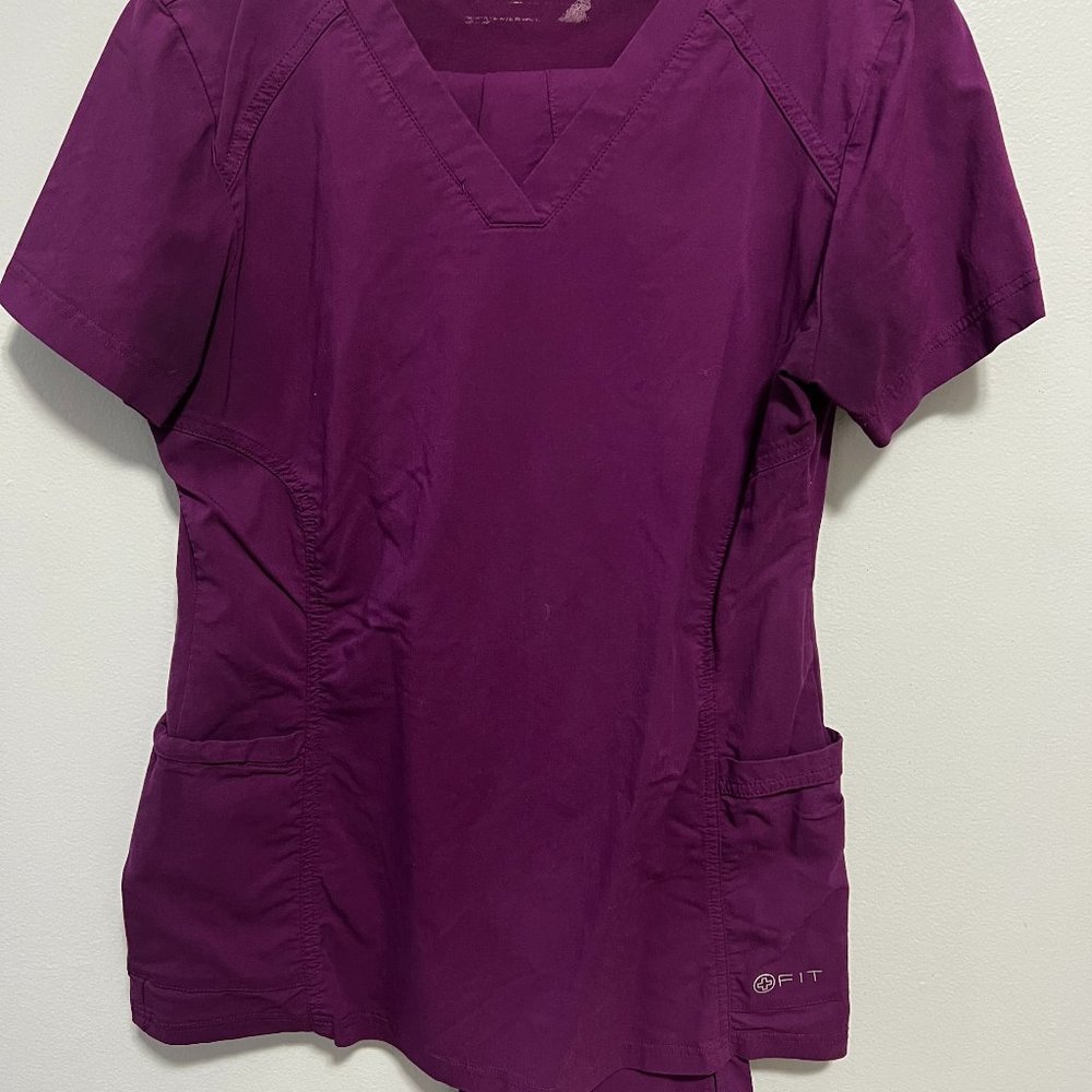 White Cross Fit Scrub Set